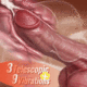 Buyging™ 3 Thrusting 9 Vibrating Adult Toy for G-Spot Stimulation Dildo 9.44 Inch