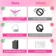 ABS Resin Chastity Device with 4 Different Sizes Rings