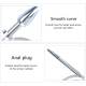 Urethral Dilator with Smooth Double Head Stainless Steel Penis Plug Adult Sex Toy