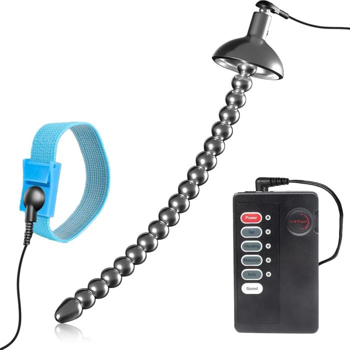 Buyging™ Electric Shock Stainless Steel Urethral Plug with Penis Ring
