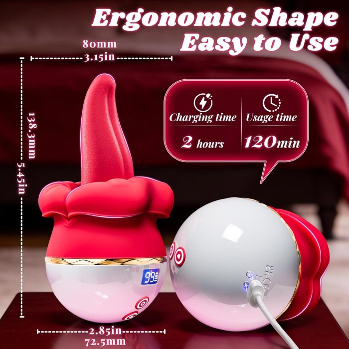 Buyging™ Women Sex Toy with 10 Wriggling & 10 Licking Vibrating Oral Sex Modes