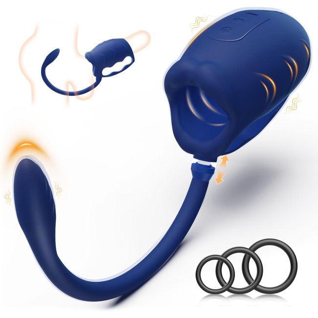 Buyging™ Dual Motor 10 Vibrating Sex Toys for Men Penis Trainer with Anal Plug