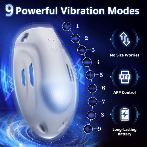 Buyging™ Wearable Penis Training Vibrator with 9 Speeds & AI Smart APP Control