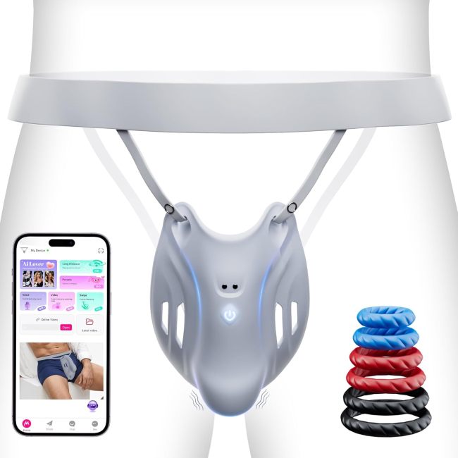 Buyging™ Wearable Penis Training Vibrator with 9 Speeds & AI Smart APP Control
