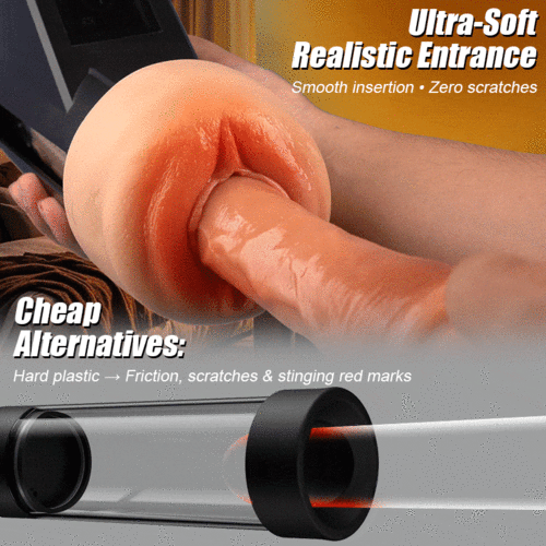Buyging™ Flesh-like Sleeve Long-lasting Suction Clear Guidance Male Masturbator