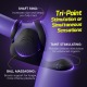Buyging™ Testicle & Perineum Stimulation 10 Vibrating Stretchy Dual Penis Ring