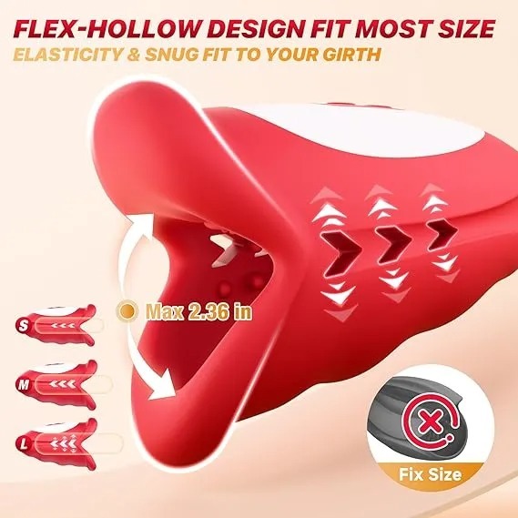 Buyging™ 10 Waving & 10 Vibrating in 3 Motors for 360° Blowjob Stroker