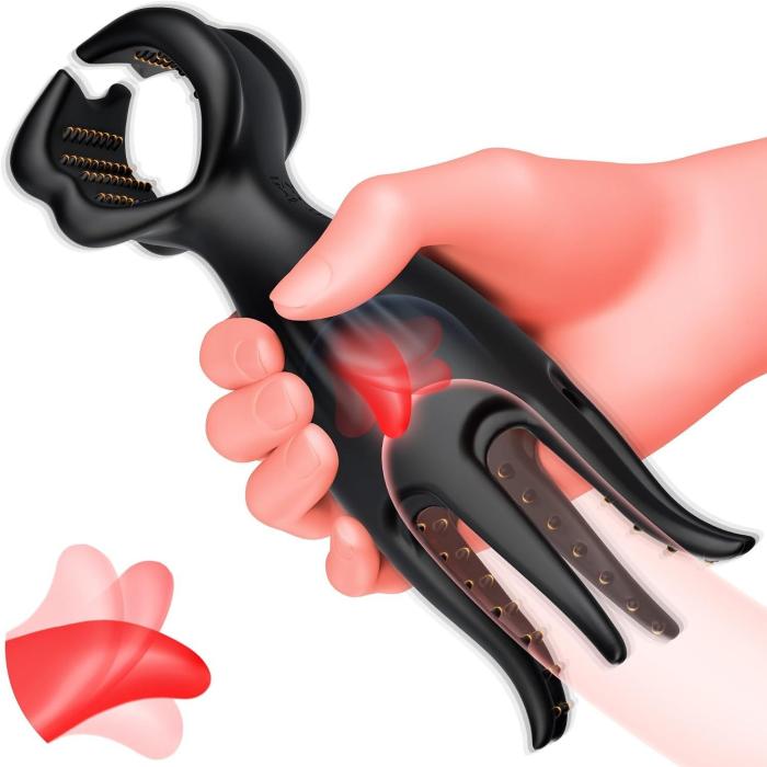 Buyging™ 9 Licking 9 Vibrating Modes Realistic Glans Stimulation Penis Ring