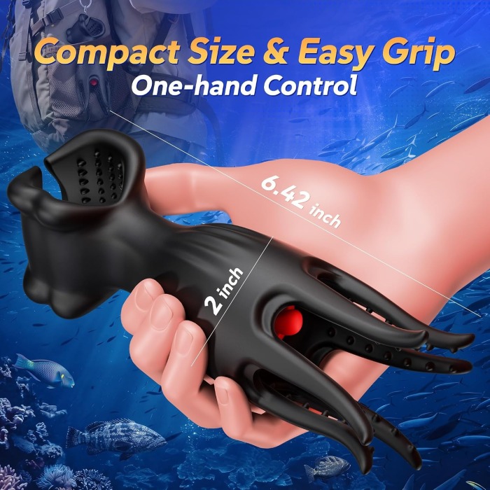 Buyging™ 9 Licking 9 Vibrating Modes Realistic Glans Stimulation Penis Ring