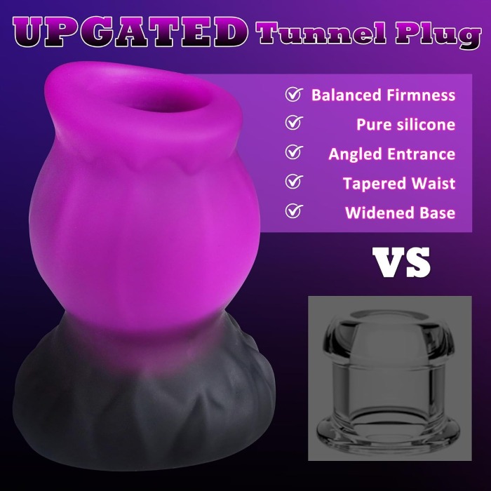 Buyging™ Liquid Silicone Hollow Butt Plug 2.7 Inches Diameter Anal Trainer