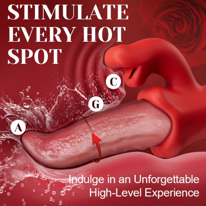 Buyging™ Deep Wriggle Prolonged Pleasure Licking Swing Tongue Vibrator