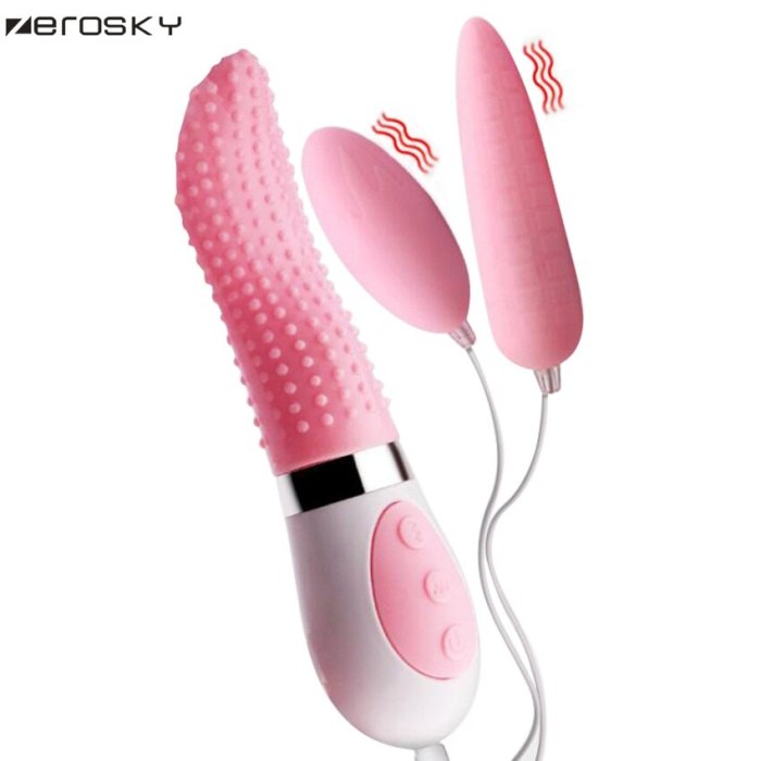 Licking Tongue Vibrator with Kegel Balls Oral Sex Products Clit Nipple Massager Sex Toys for Women Zerosky