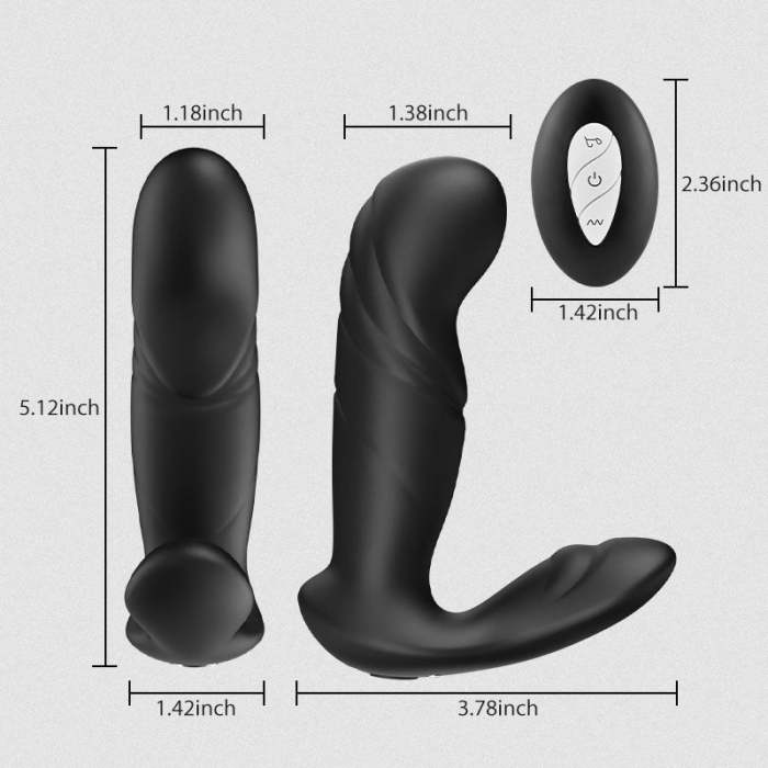 Dark Knight 10 vibrations 10 pulses Prostate Massager