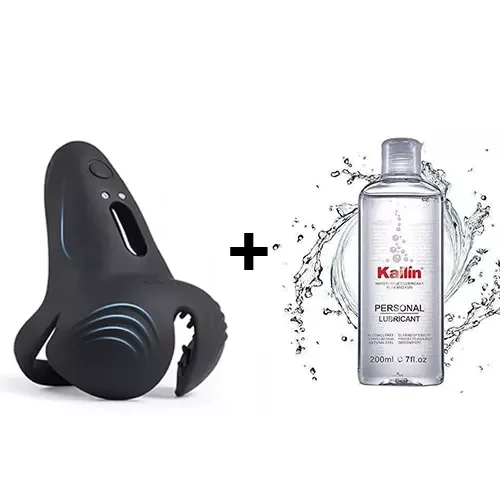 10X Vibrating Silicone Cock Ring with Taint Stim and Remote