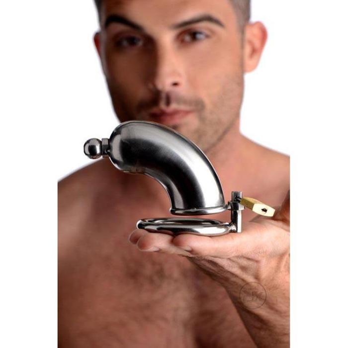 Armor Chastity Cage with Removable Urethral Insert