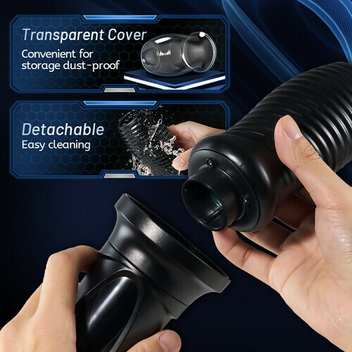 Lightsaber 360° Wrapped 7 Rotating Vibrating Handheld Masturbation Cup