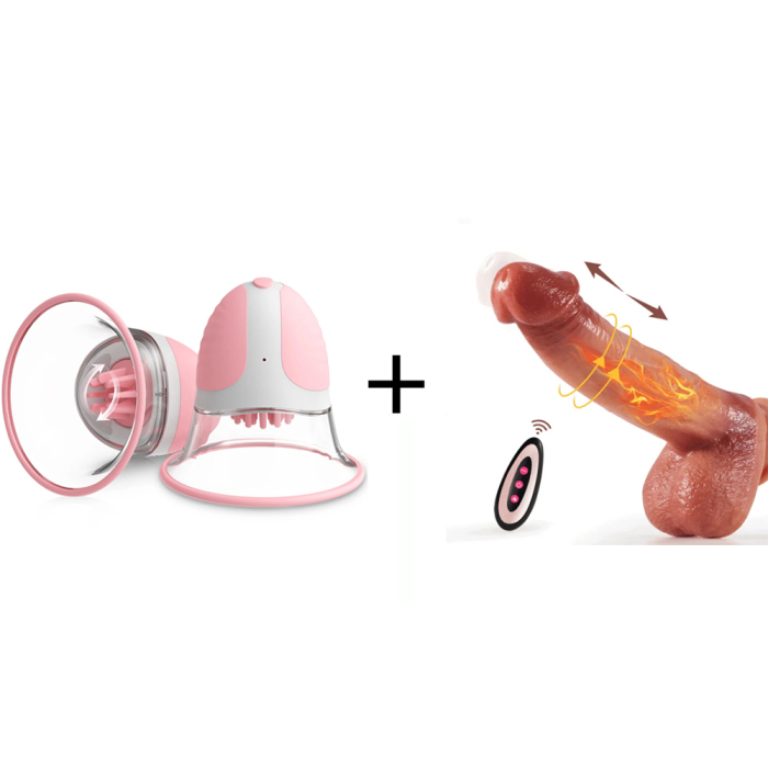 Edenlegend™ - 10 Vibration 360 Rotational Stimulation Nipple Suckers