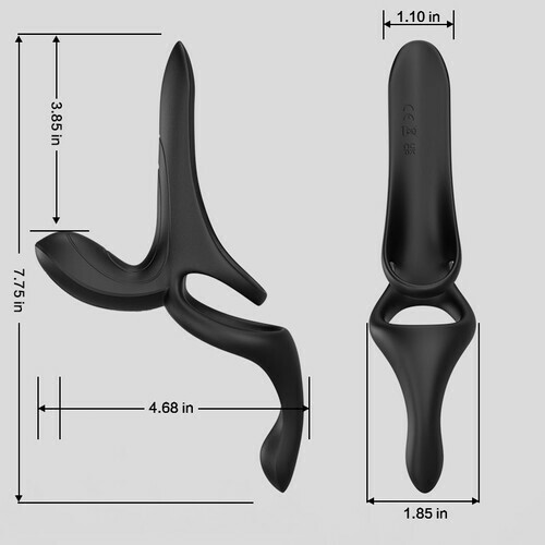 Maxwell 9 Vibration Couple Vibrator Penis Ring for Perineum C-spot G-spot Stimulation