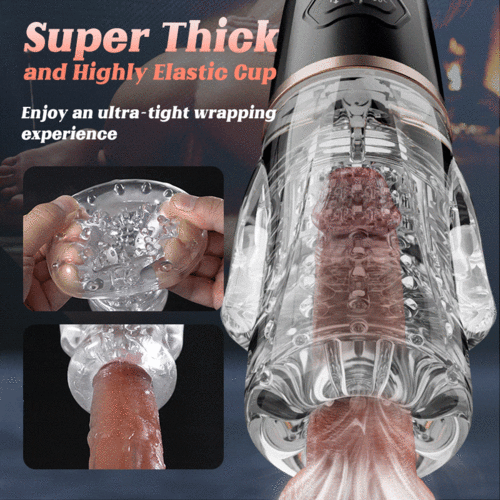 Rocket 2 Vibrating Eggs 5 Sucking 10 Vibrating Transparent Masturbation Cup