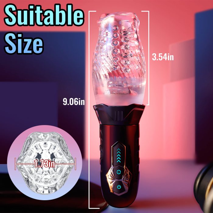Amber-Double Egg Vibrators 5 Thrusting Rotation 7 Vibrating Oral Sex Handheld Masturbator