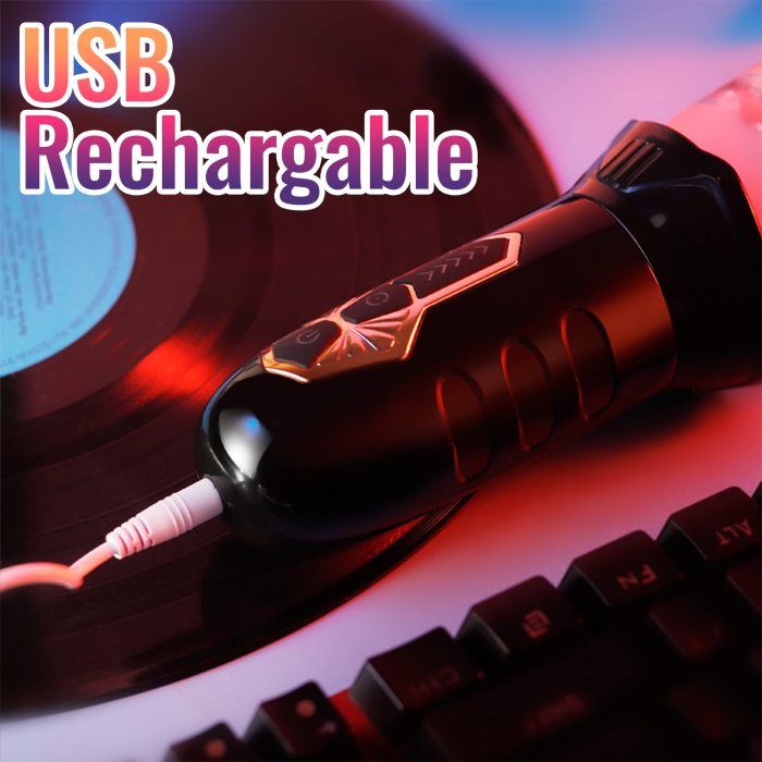 Amber-Double Egg Vibrators 5 Thrusting Rotation 7 Vibrating Oral Sex Handheld Masturbator