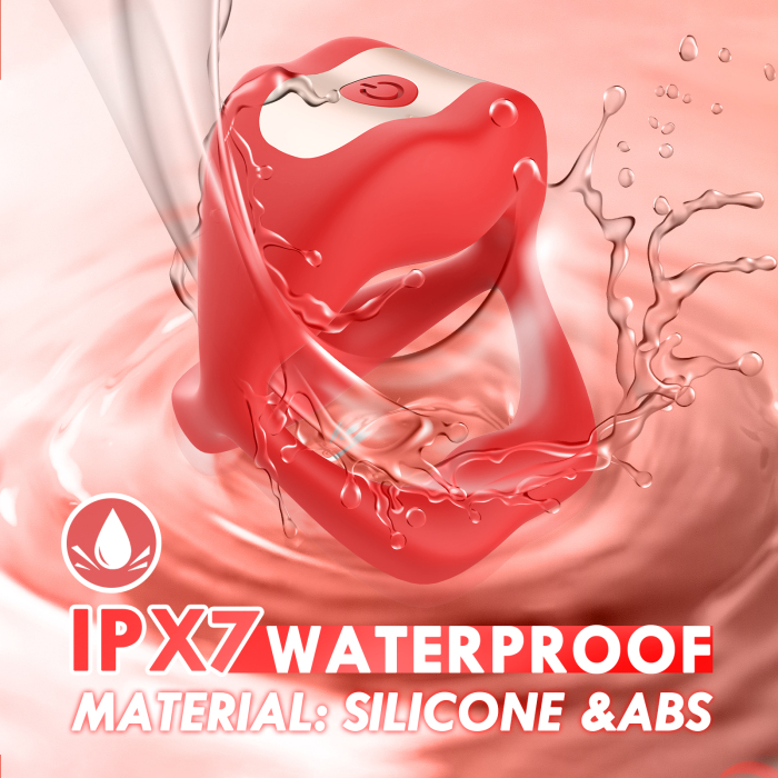 Edenlegend™ Flame Ring – 9 Vibration Modes Cock Ring, Silicone + ABS, App-Controlled & Customizable