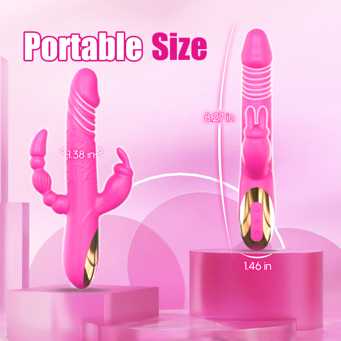 Edenlegend™ PulseThrust – 3-in-1 Vibrator with 10 Modes, Dual Vibration & Thrusting, IPX6 Waterproof