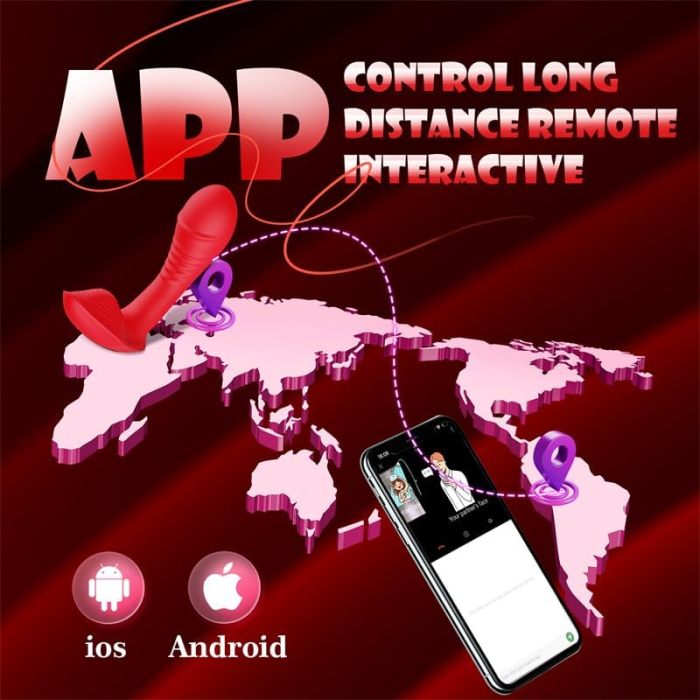 Edenlegend™ Scarlet Plug – 10-Mode Dual-Vibration Anal Plug, APP Version, Red Silicone, IPX7 Waterproof