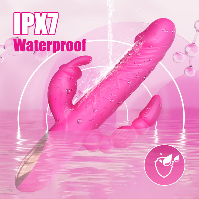 Edenlegend™ PulseThrust – 3-in-1 Vibrator with 10 Modes, Dual Vibration & Thrusting, IPX6 Waterproof