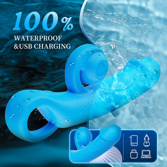 Edenlegend™ VibeCore-D10 – 10-Frequency Dual-Motor Vibrator, IPX7, Silicone + ABS, Multiple Colors