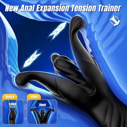 Hellofuntoys™ Remote Control 9 Tension Shock Flapping Thrusting Vibrating Butt Plug Prostate Massager