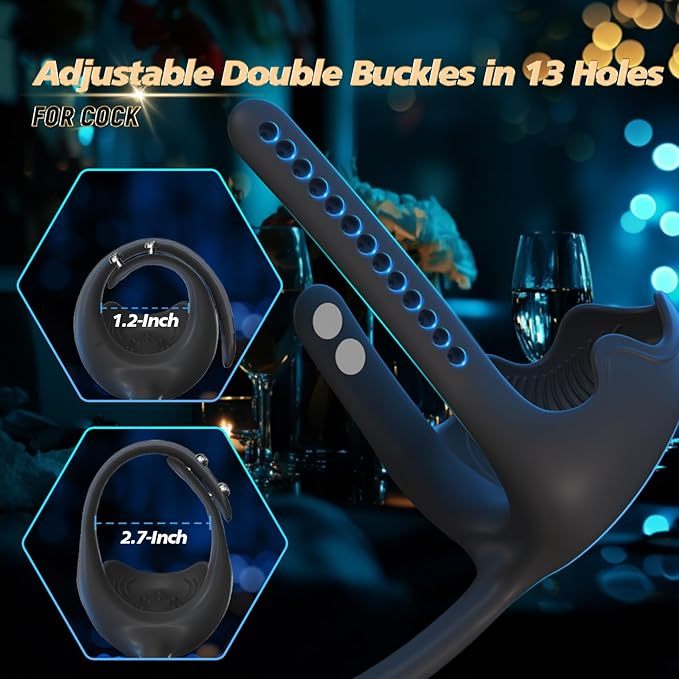 Hellofuntoys™ Prostate & Taint Stimulator - Adjustable Vibrating Cock Ring & Remote Control Anal Massager