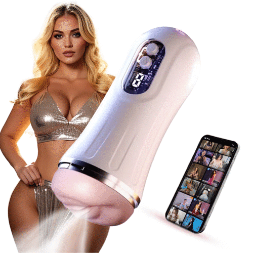 Hellofuntoys™ Cyberpunk 9 Vibration Heating App Control Masturbator Cup