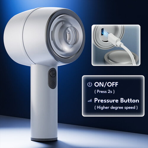 Hellofuntoys™ Automatic 3 Frequency Telescopic Handheld Male Masturbator