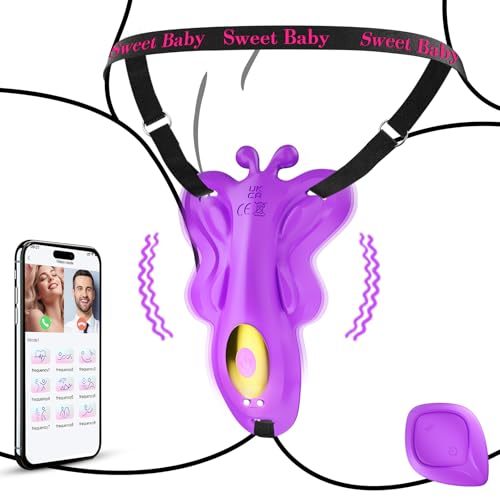 Wearable Thong Panty Vibrator with 9 Modes, APP & Remote Control, Discreet Clitoris Stimulator for Women and Couples