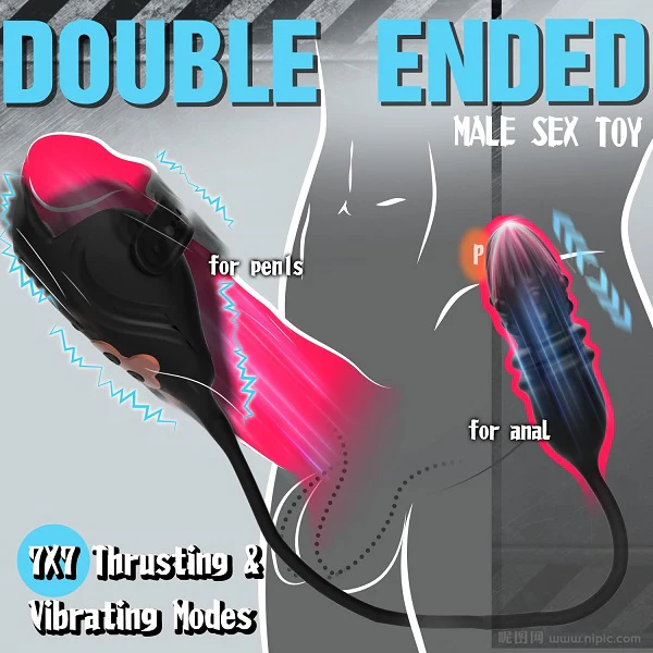 Hellofuntoys™ 7 Thrusting 7 Vibrating Prostate Massager & Penis Vibrator For Men Couple Sex Toy