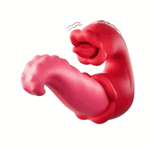 Hellofuntoys™ Twin Rose Thrusting G Spot Vibrator - Tongue Teasing & Vibrating