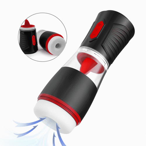 Hellofuntoys™ 4 Sucking Modes & 7 Tongue-Licking Male Masturbator Cup