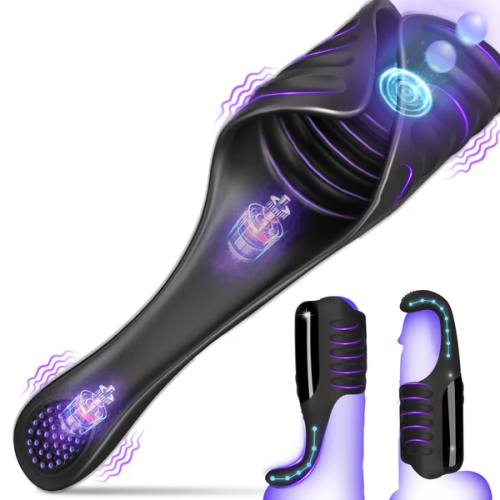 Hellofuntoys™ Penis Vibrator with Tapping & Vibrating Function