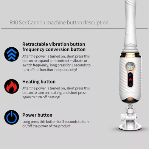 R40 Remote Control Automatic Thrusting Sex Machine Gun