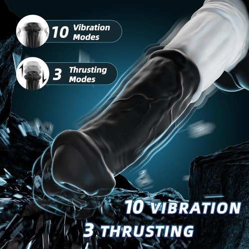 12 Inch Horse Dildo for Vagina Anal Stimulation With 3 Thrusting & 10 Vibrations Modes