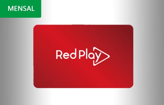 Recarga Redplay tv mensal 30 dias código