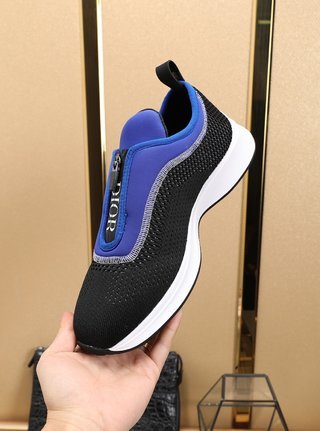 Dior B25 Zip Low Blue Black White
