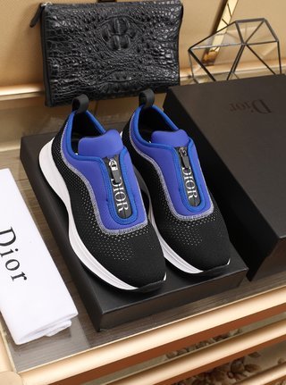 Dior B25 Zip Low Blue Black White