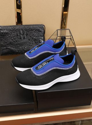 Dior B25 Zip Low Blue Black White