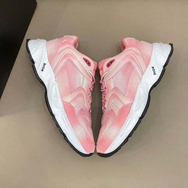 DIOR CD1 Leather Low top Casual Shoes Women's Gradient Pink