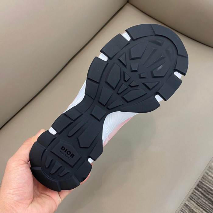 DIOR CD1 Leather Low top Casual Shoes Women's Gradient Pink