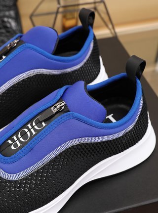 Dior B25 Zip Low Blue Black White