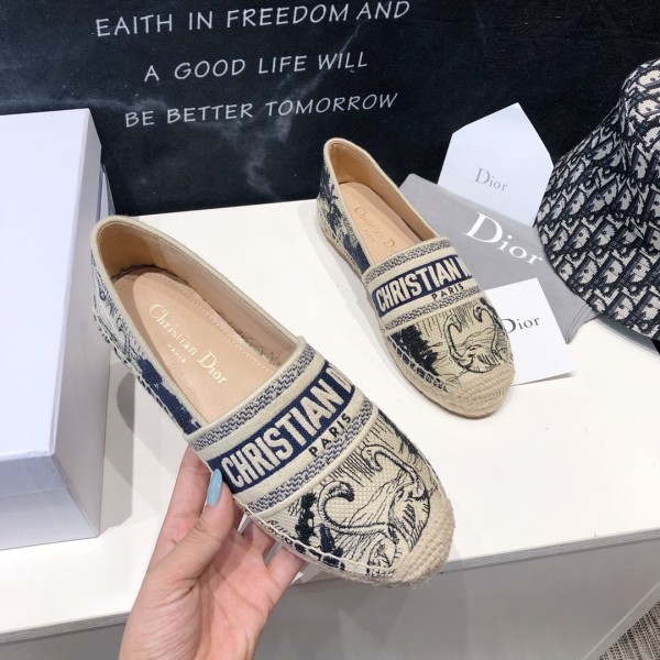 DIOR Granville Women's Casual Shoes Women's Blue White