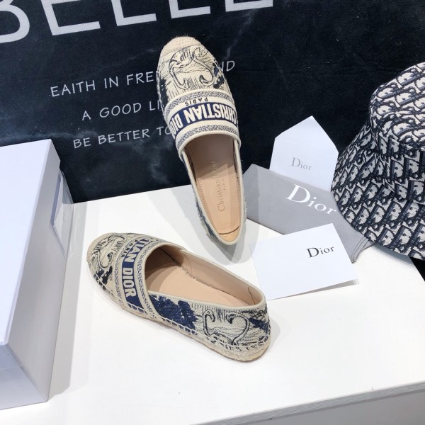 DIOR Granville Women's Casual Shoes Women's Blue White